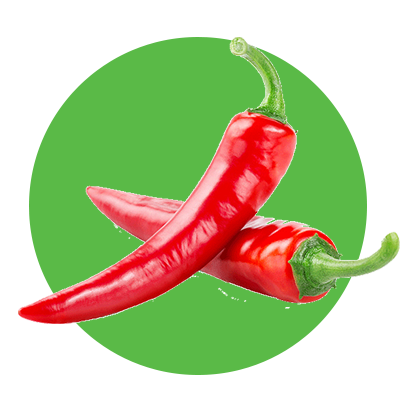 Long red peppers